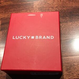 Lucky Brand Vibrant Red Gift Box
